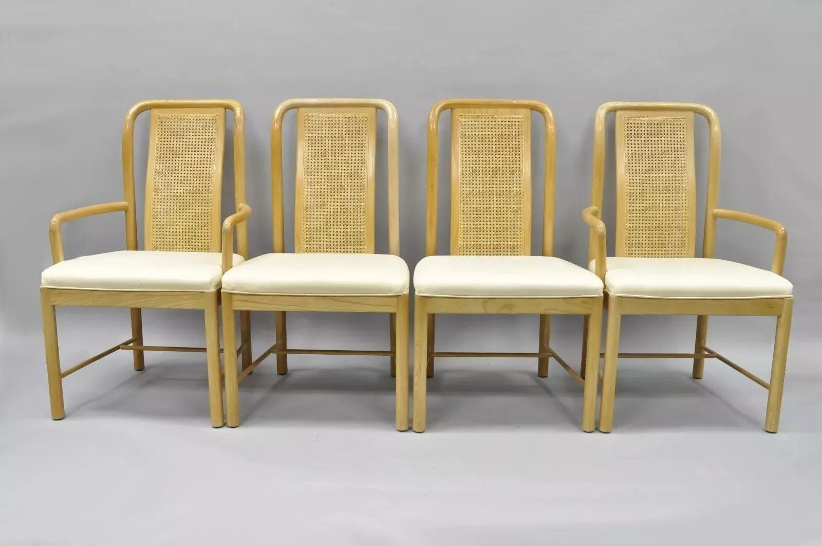 Unknown Drexel Heritage Compatibles Art Deco Style Blonde Wood Dining Room Set - 5 Pcs For Sale