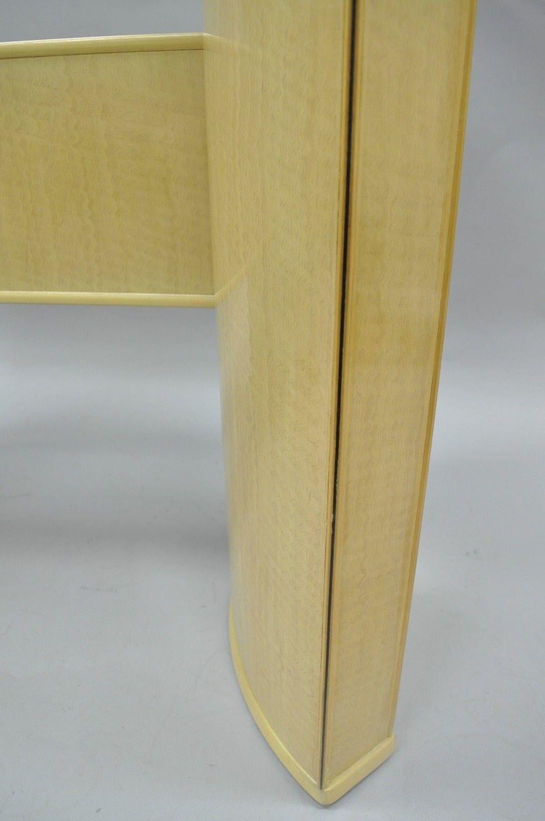 Drexel Heritage Compatibles Blondes Holz-Esstisch-Set mit vier Stühlen, Art déco im Angebot 5