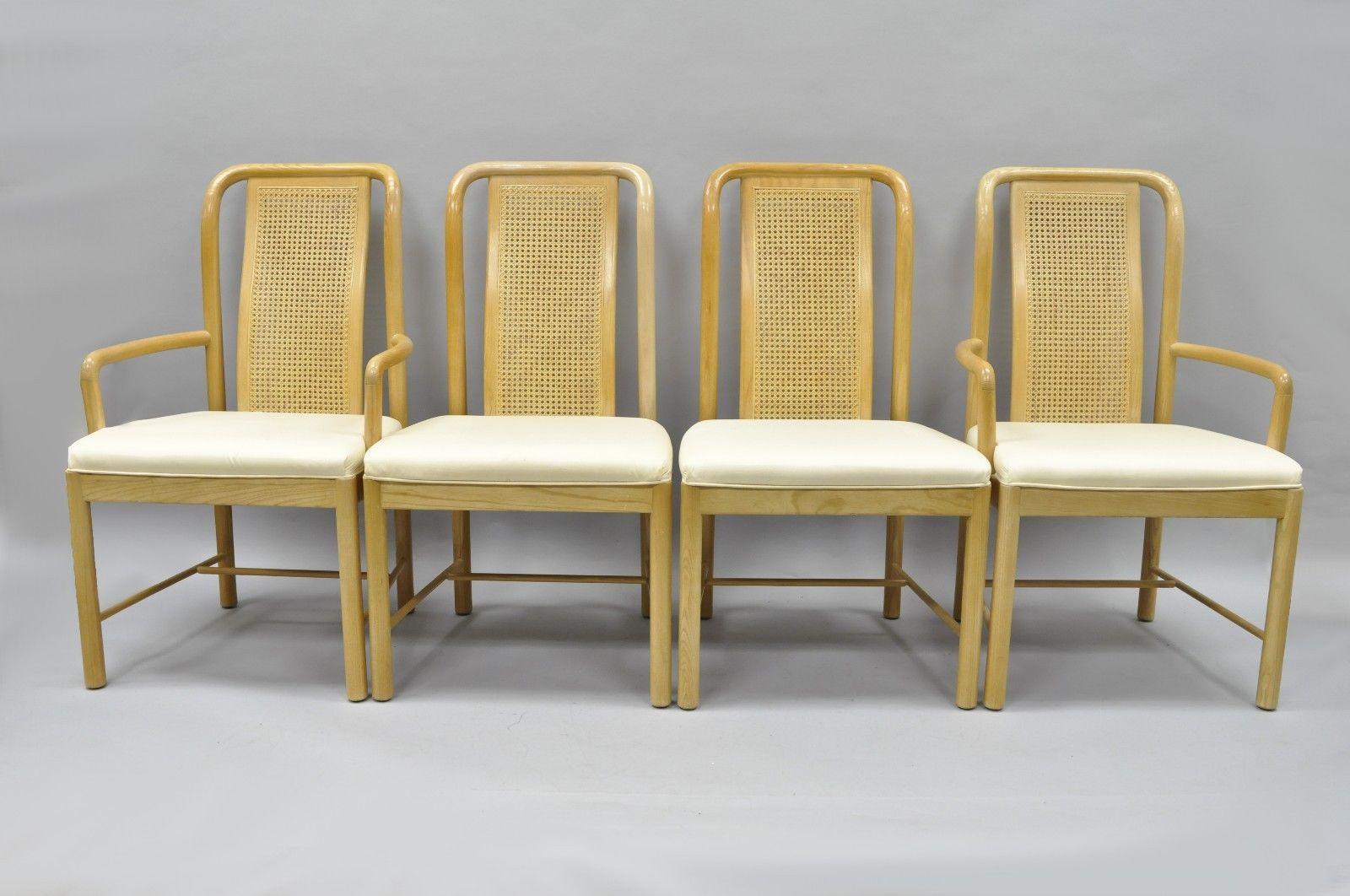 Drexel Heritage Compatibles Blondes Holz-Esstisch-Set mit vier Stühlen, Art déco (amerikanisch) im Angebot
