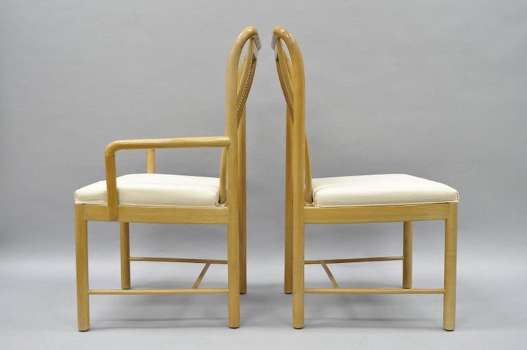 Drexel Heritage Compatibles Blonde Wood Dining Set Table Four Chairs