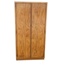 Drexel Heritage Consensus Pecan Illuminated Bar Cabinet
