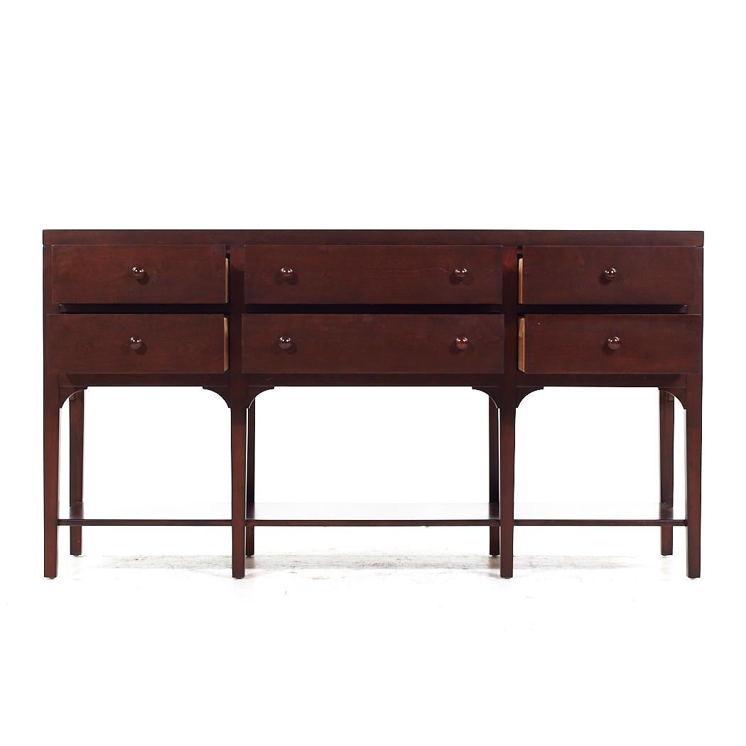 Drexel Heritage Contemporary Walnut Console with Drawers 1