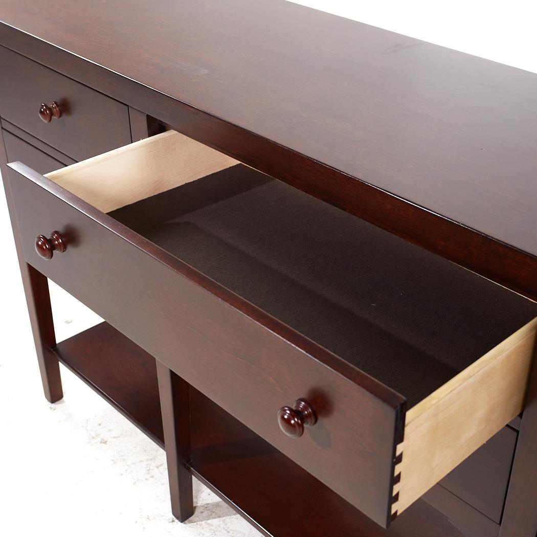Drexel Heritage Contemporary Walnut Console with Drawers 2