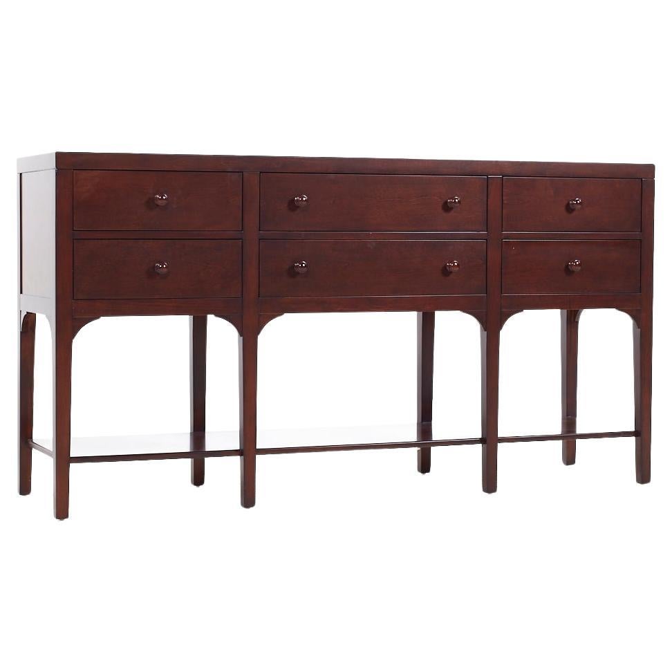Drexel Heritage Contemporary Walnut Console with Drawers