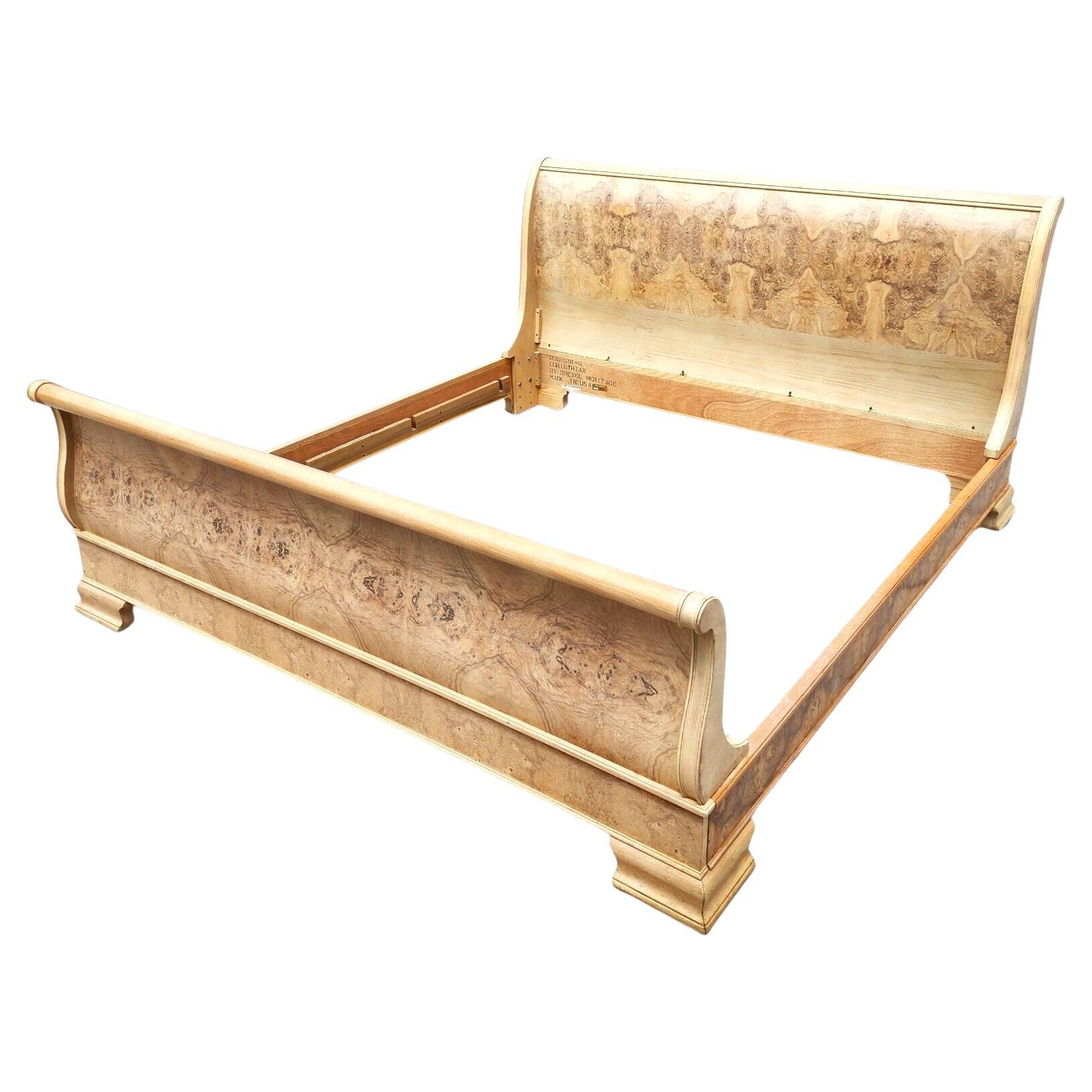 Drexel Heritage Corinthian Bedframe King Sleigh For Sale