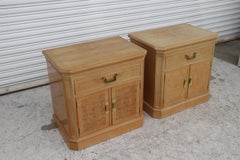 Pair of Drexel Heritage Corinthian Nightstand Cabinets