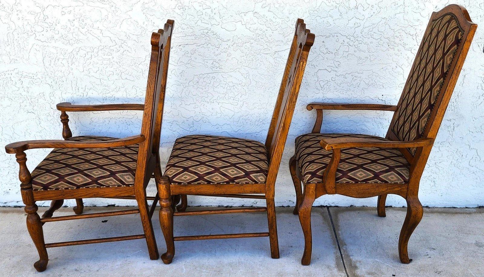 Quercia Set di 6 sedie da pranzo Drexel Heritage in vendita