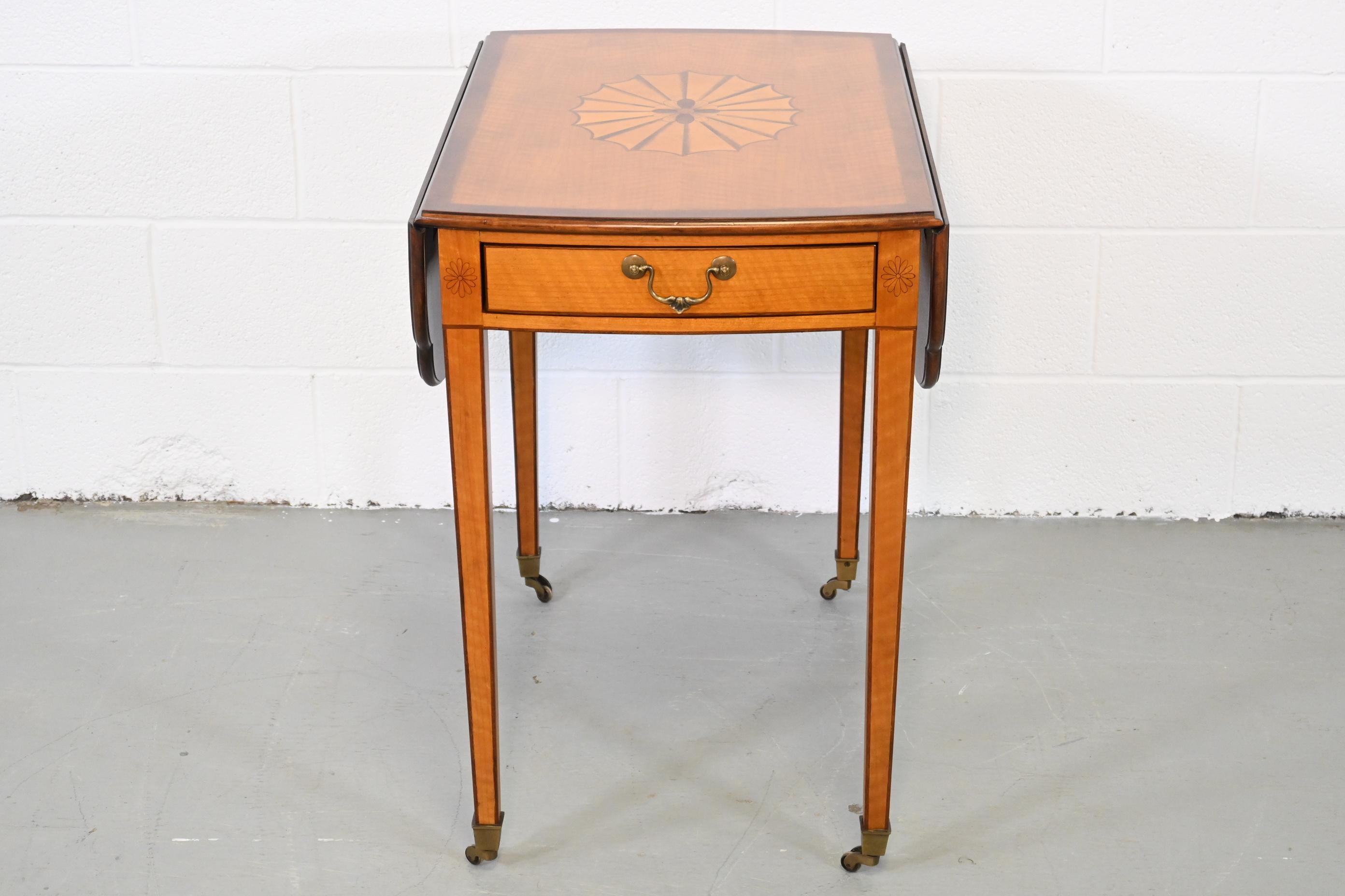 Wood Drexel Heritage End or Pembroke Table