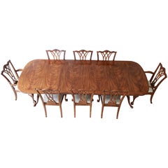 Drexel Heritage Flame Mahogany Formal Extension Dining Set