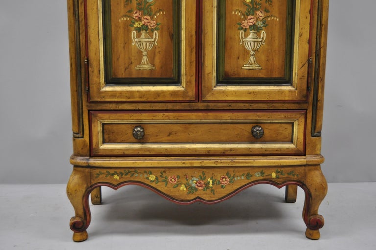 Drexel Heritage French Country Provincial Narrow Curio ...