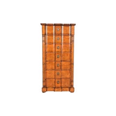 Drexel Heritage French Empire Carved Fruitwood Lingerie Chest or Semainier