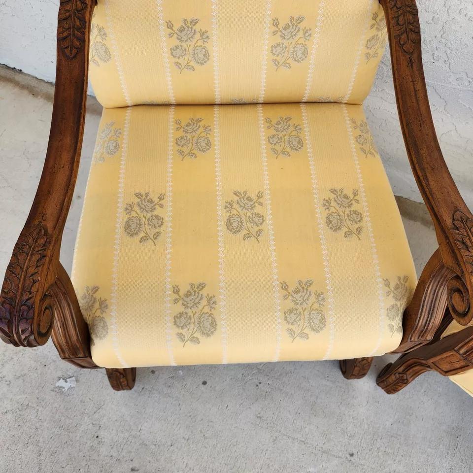 Drexel Heritage French Os de Mouton Armchairs For Sale 4