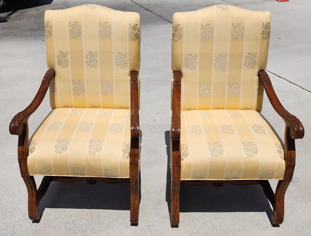 Drexel Heritage French Os de Mouton Armchairs For Sale 10