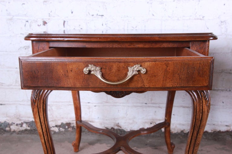 Drexel Heritage French Parquetry End Tables, Pair at 1stDibs
