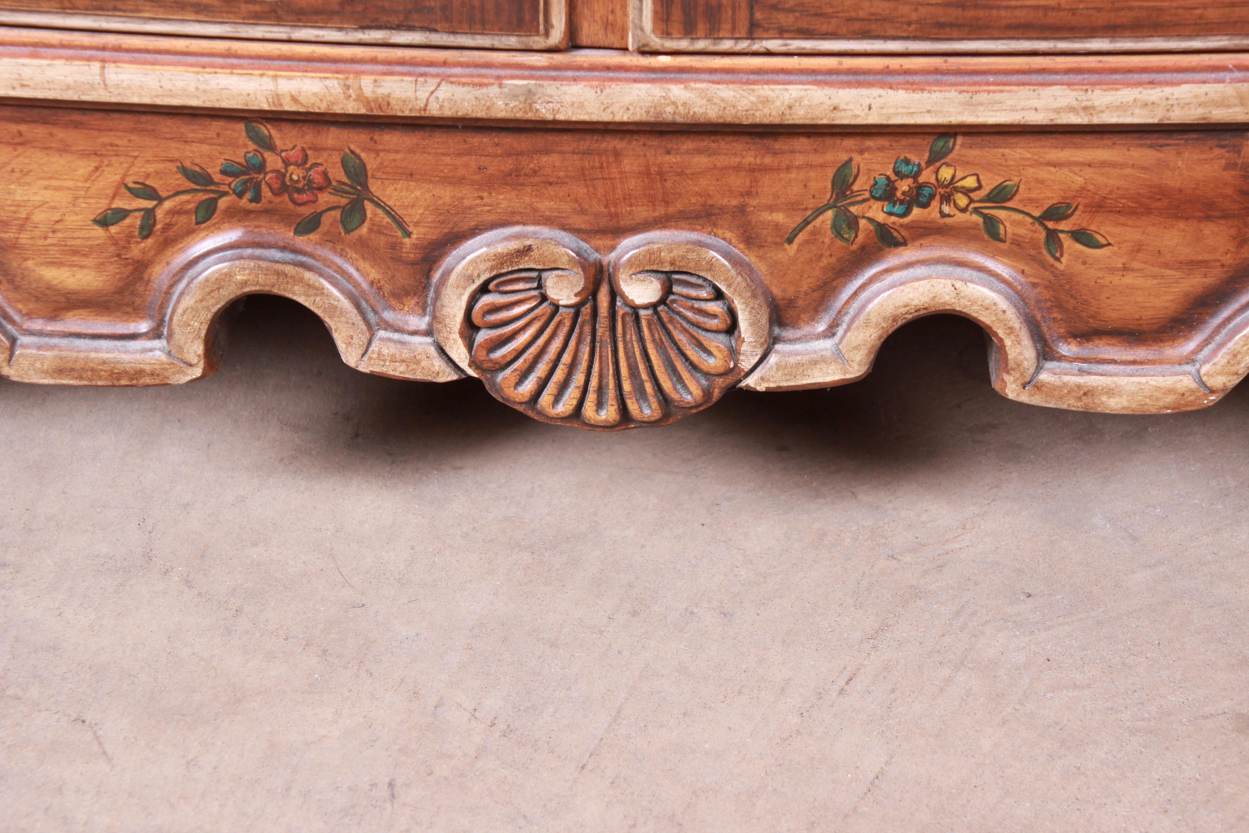 Drexel Heritage French Provincial Louis XV Carved Walnut Dresser or Credenza 5