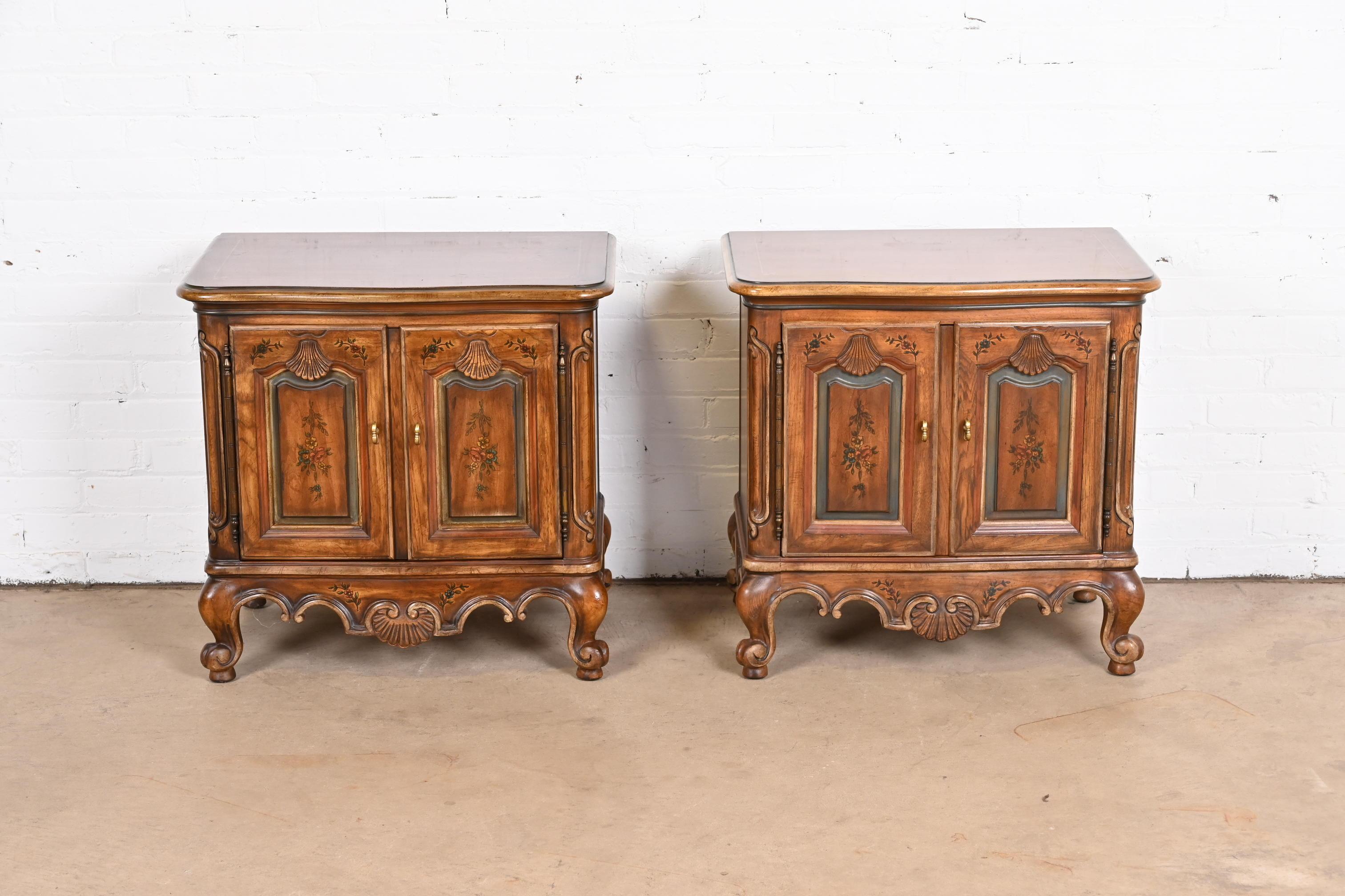 A gorgeous pair of French Provincial Louis XV style nightstands

By Drexel Heritage, 