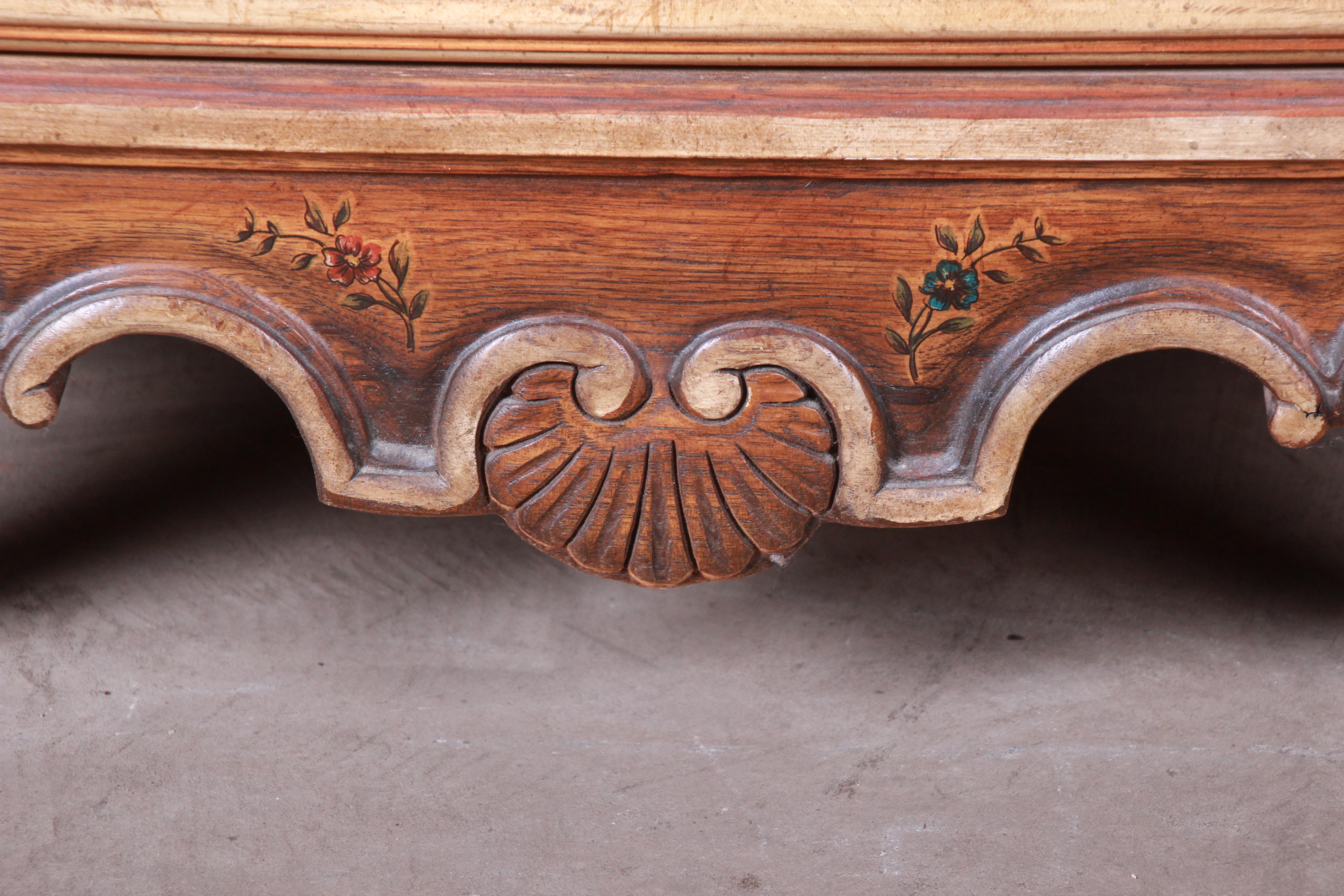 Drexel Heritage French Provincial Louis XV Carved Walnut Secrétaire À Abattant 9