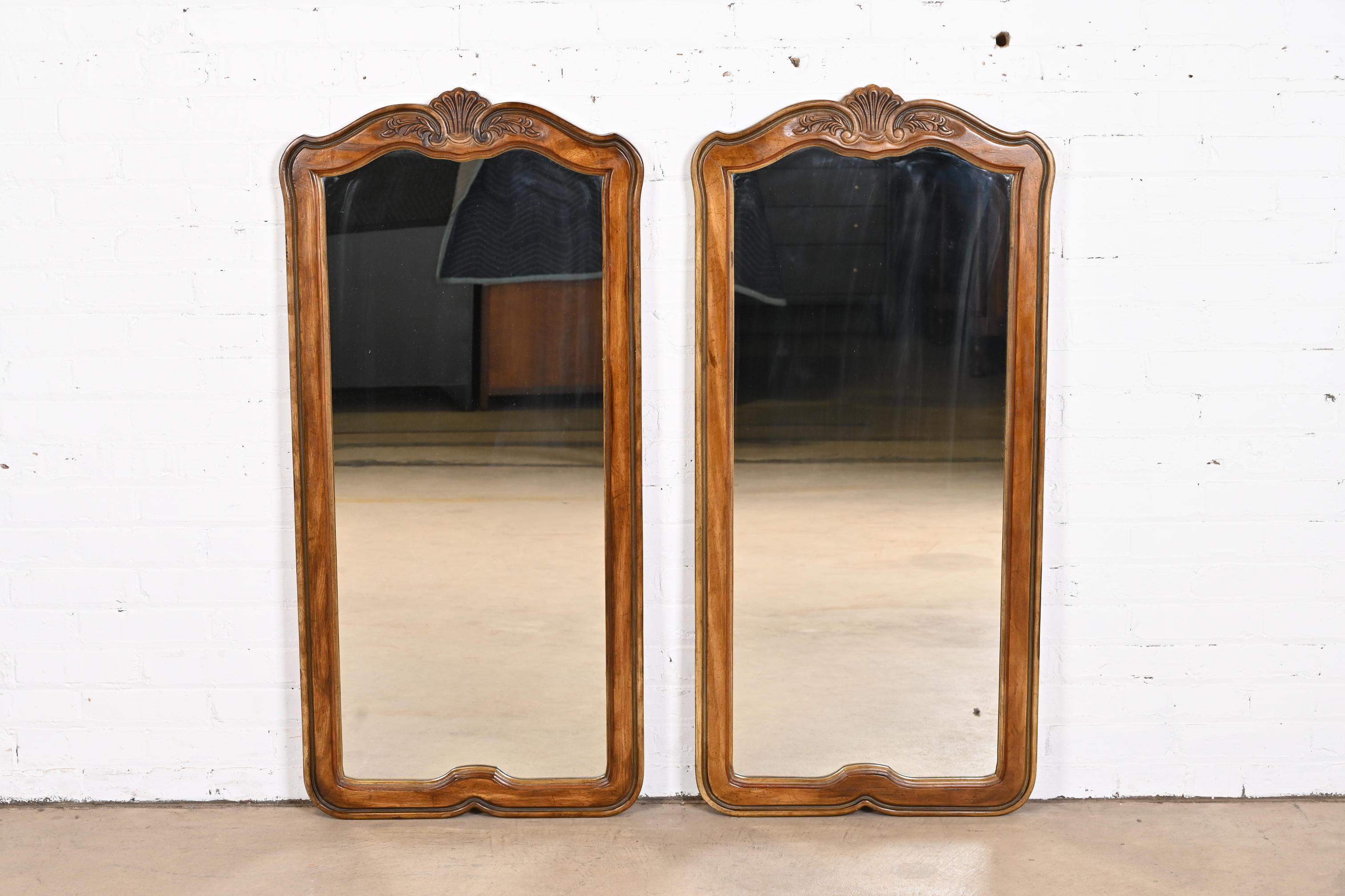 Drexel Heritage French Provincial Louis XV Carved Walnut Tall Wall ...