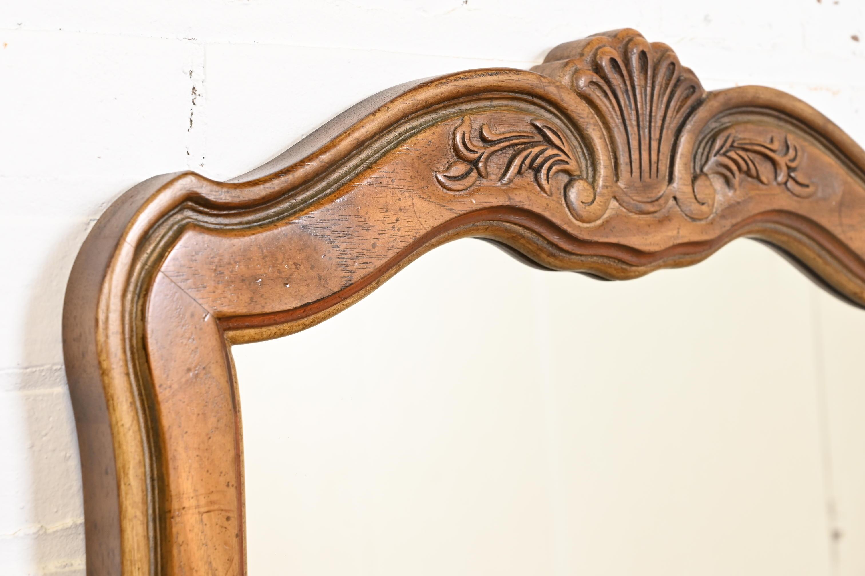 Drexel Heritage French Provincial Louis XV Carved Walnut Tall Wall ...
