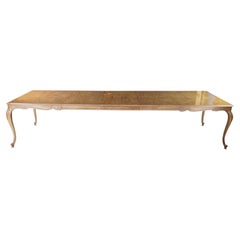 Drexel Heritage French Provincial Oak Parquetry Avalon Extendable Dining Table