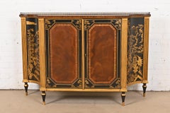 Drexel Heritage Credenza francese Regency Luigi XVI Chinoiserie in mogano