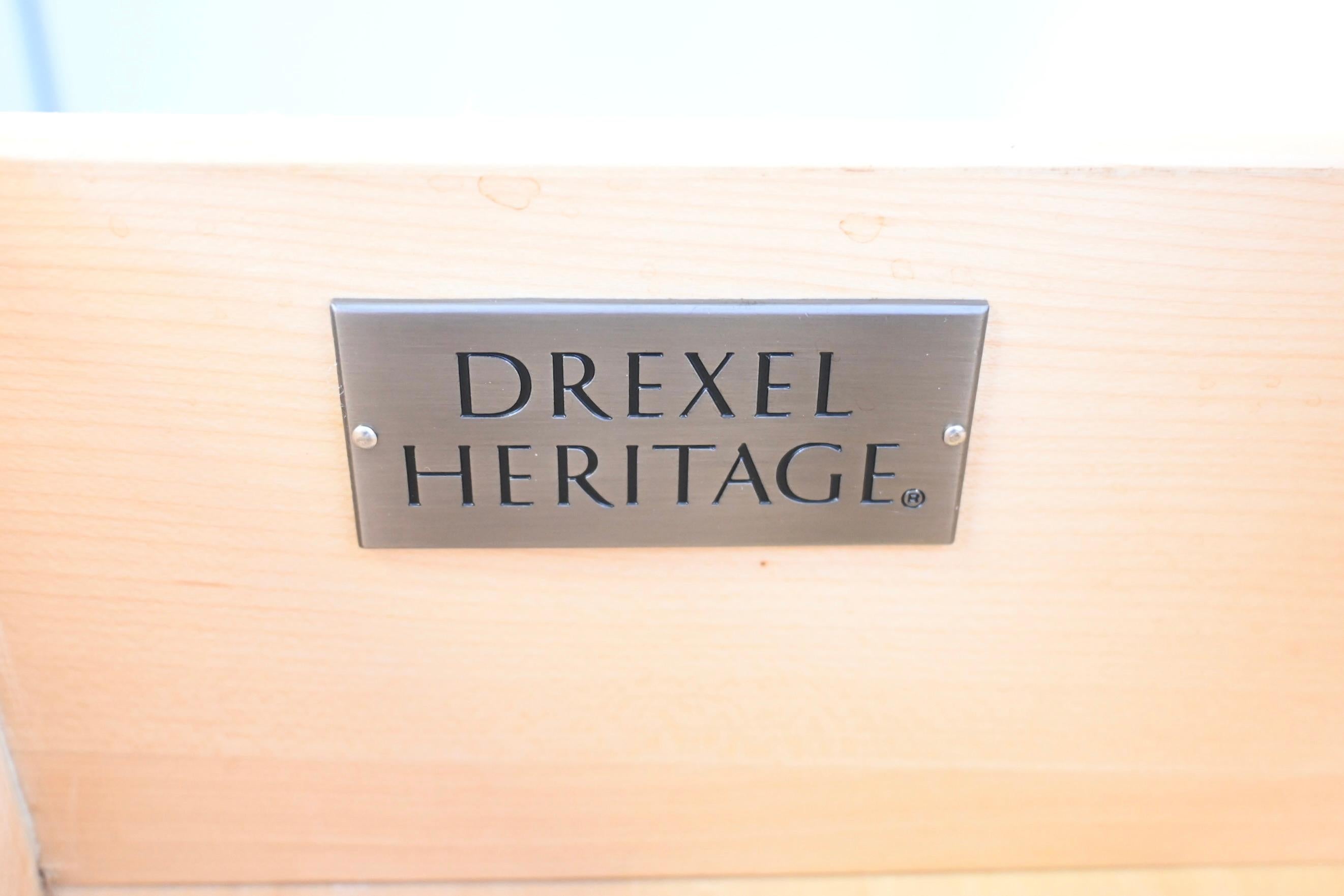 Drexel Heritage Furniture Ivory Lacquered Eight Drawer Dresser 2