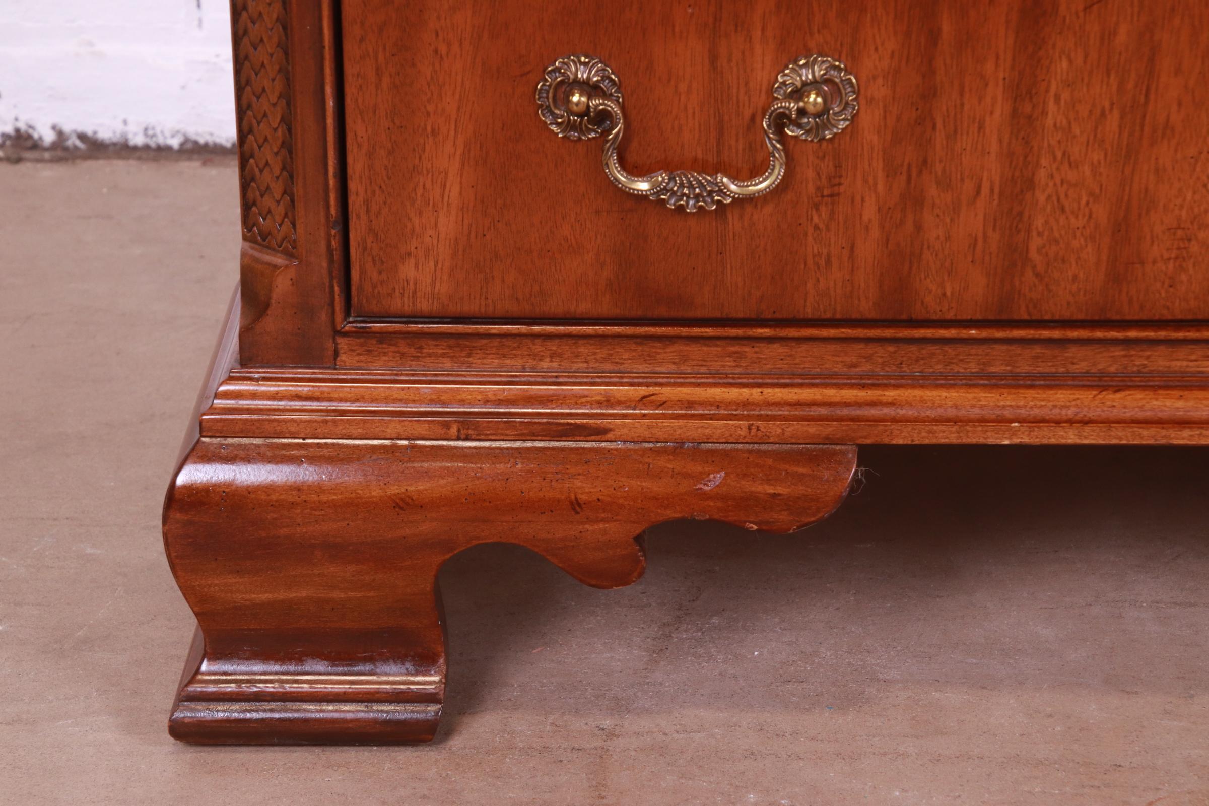 Drexel Heritage Georgian Carved Mahogany Dresser or Credenza 3