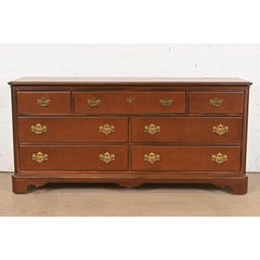 Drexel Heritage Georgian Mahogany Seven-Drawer Dresser, Newly Refinished