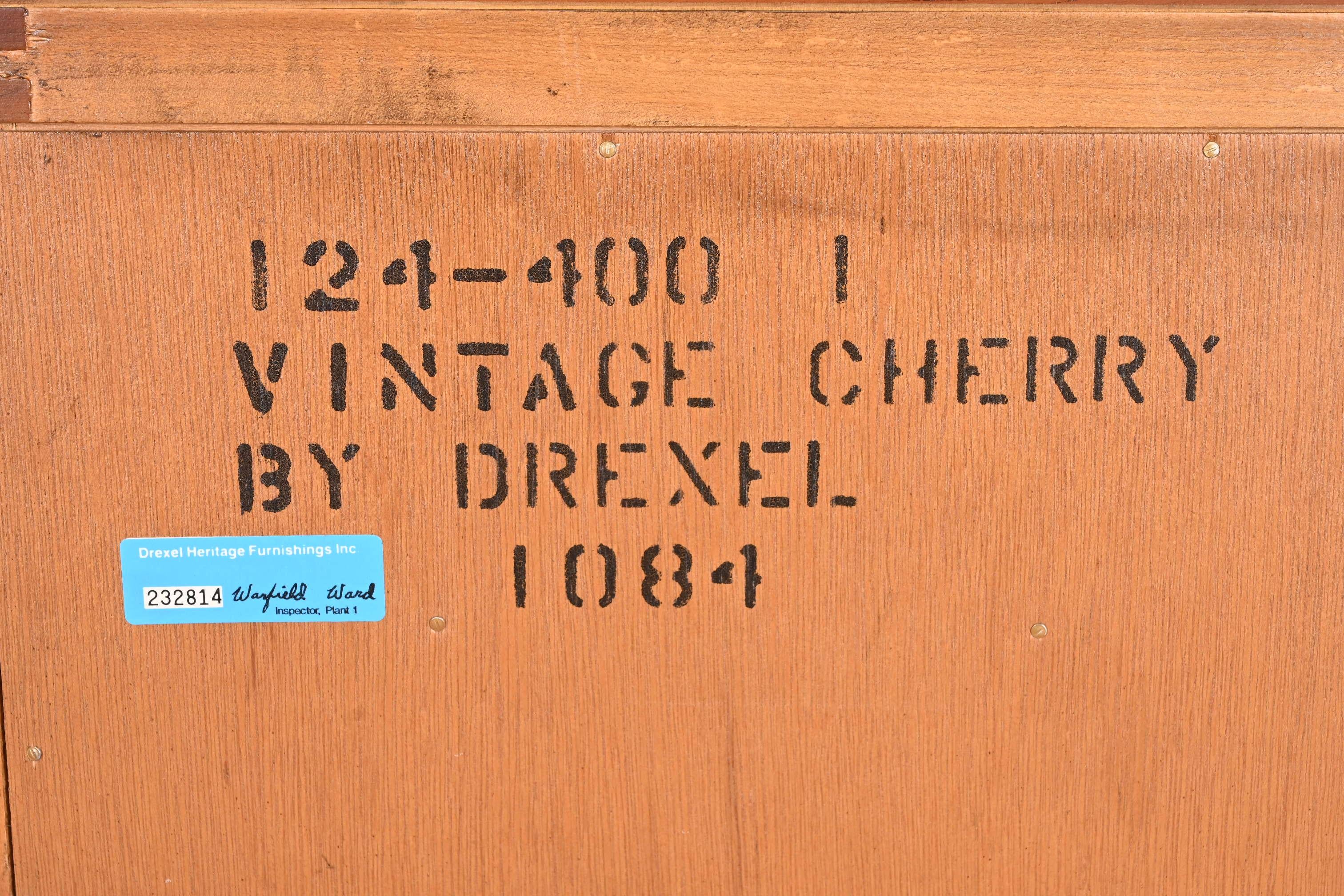 Drexel Heritage Georgian Solid Cherry Wood Lingerie Chest 8