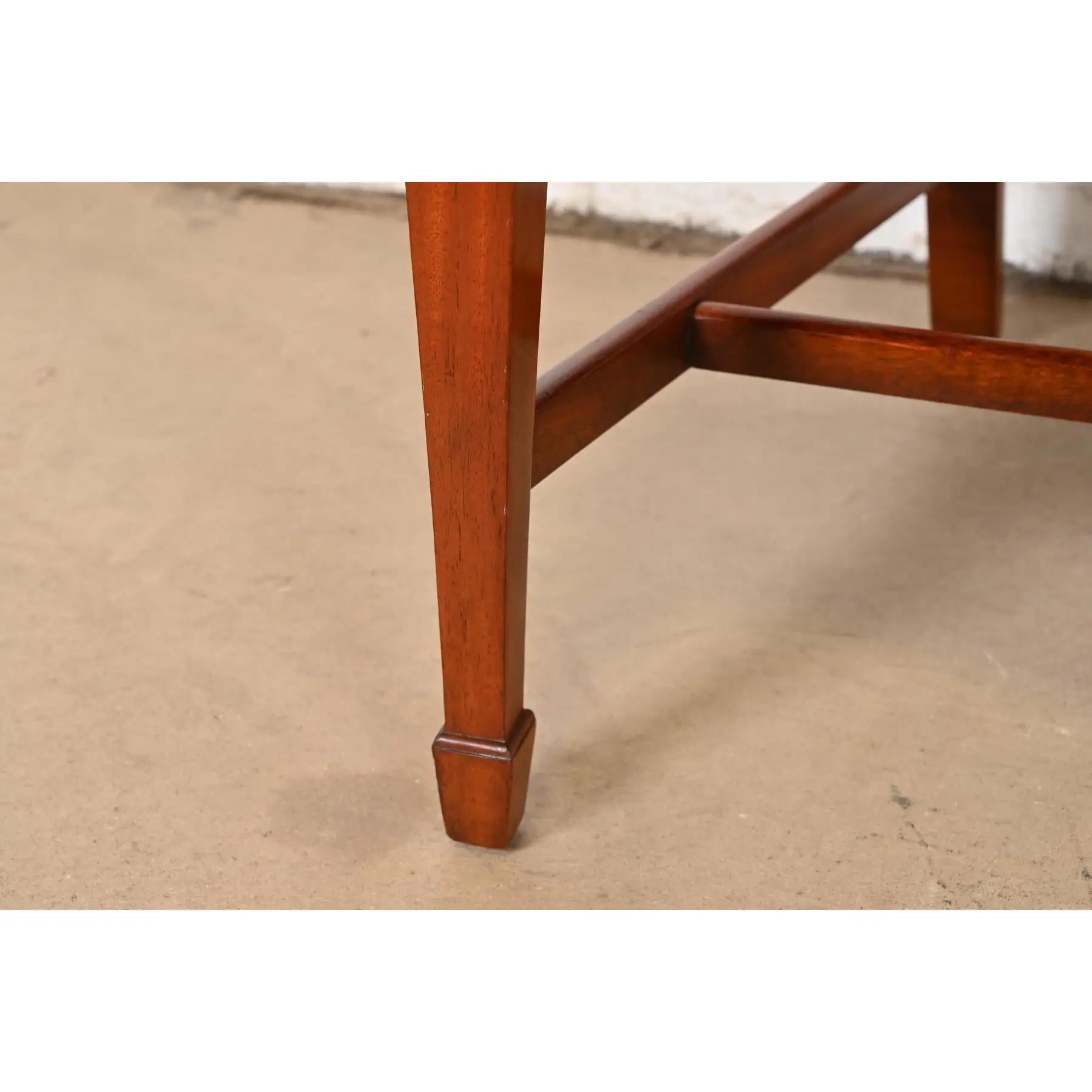 Drexel Heritage Hepplewhite Carved Mahogany Dining Chairs, Set of Eight 3