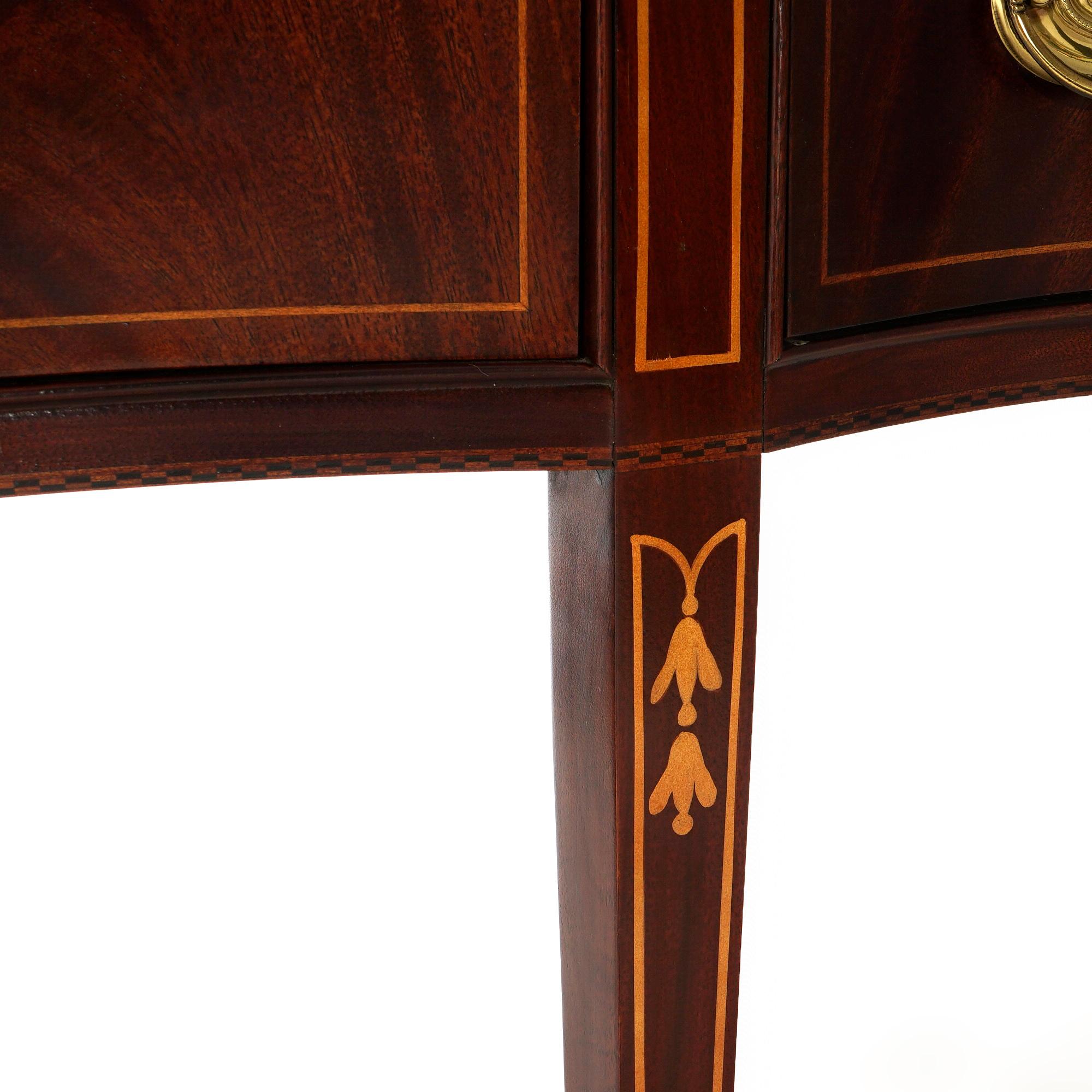 Drexel Heritage Hepplewhite Style Mahogany & Satinwood Inlaid Sideboard 20th C 11