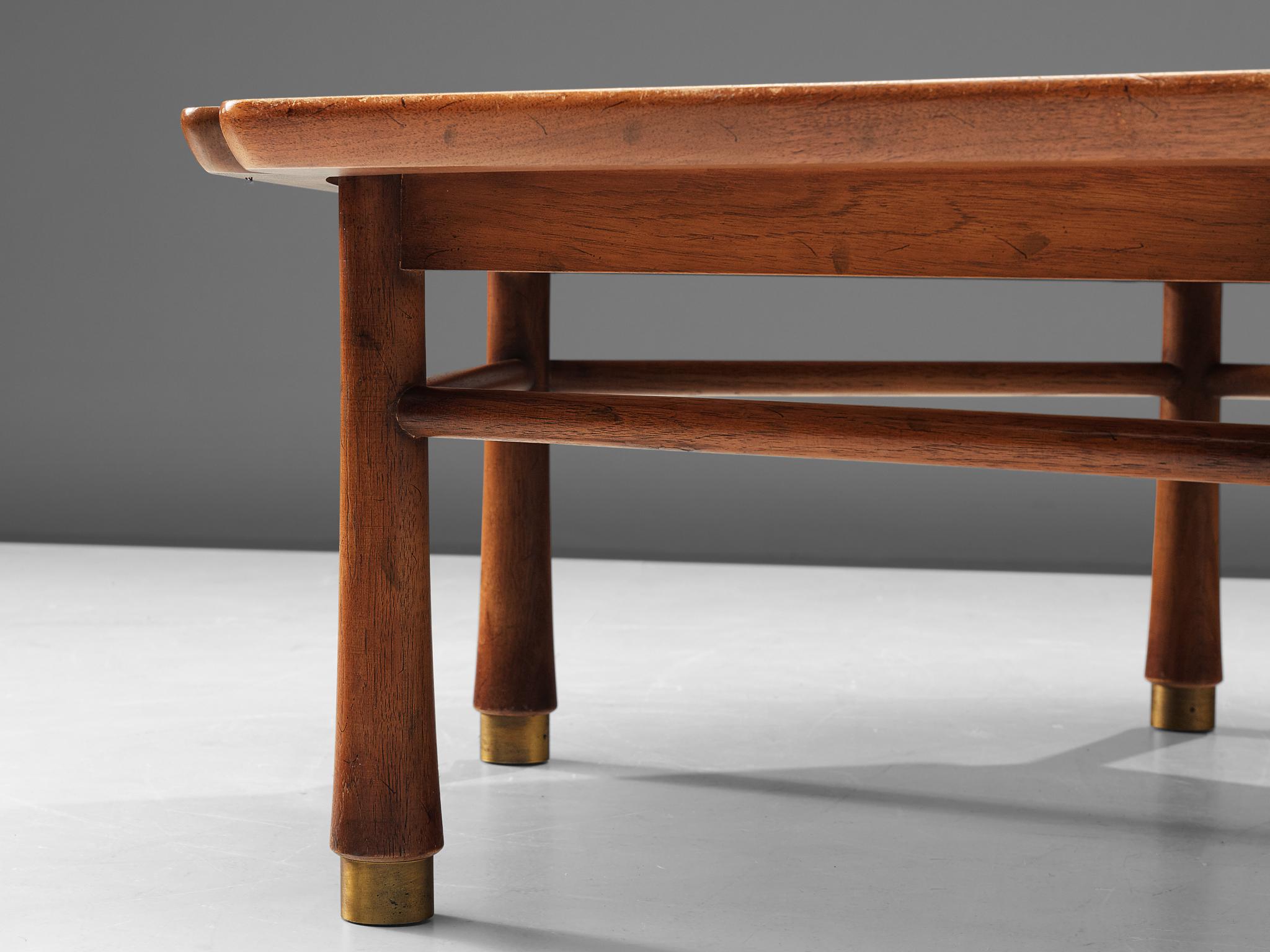Mid-Century Modern Drexel Heritage Hexagonal Coffee Table