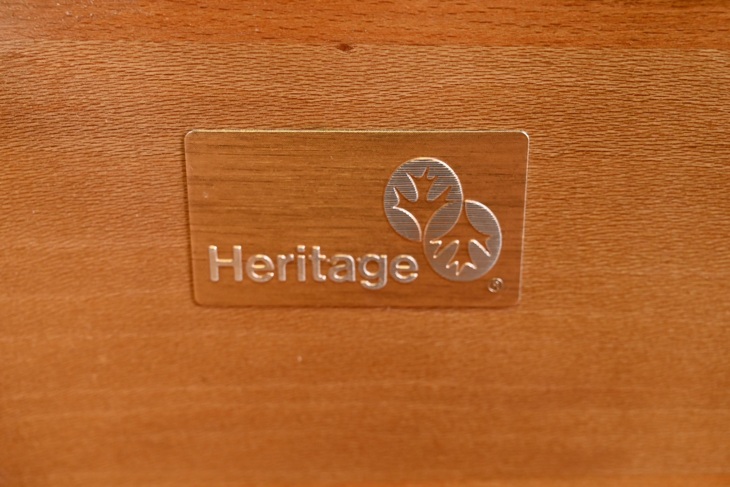 Drexel Heritage Hollywood Regency Burl Wood Dresser, Newly Refinished 3