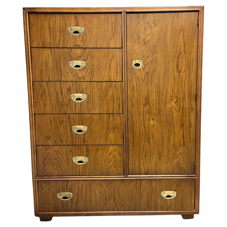 Drexel Heritage Hollywood Regency Campaign Gentleman's Chest or Armoire Dresser For Sale at 1stDibs Drexel Heritage Hollywood Regency Campaign Gentleman's Chest or Armoire Dresser For Sale at 1stDibs