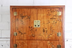 Drexel Heritage Hollywood Regency Chinoiserie Armoire Dresser