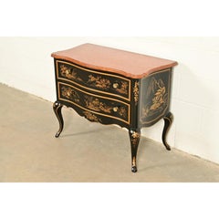 Drexel Heritage Hollywood Regency Chinoiserie Chest of Drawers, Circa 1970s
