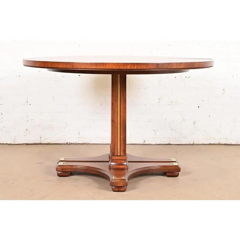 Drexel Heritage Table de salle à manger à rallonge Hollywood Regency, nouvellement revernie en vente 6