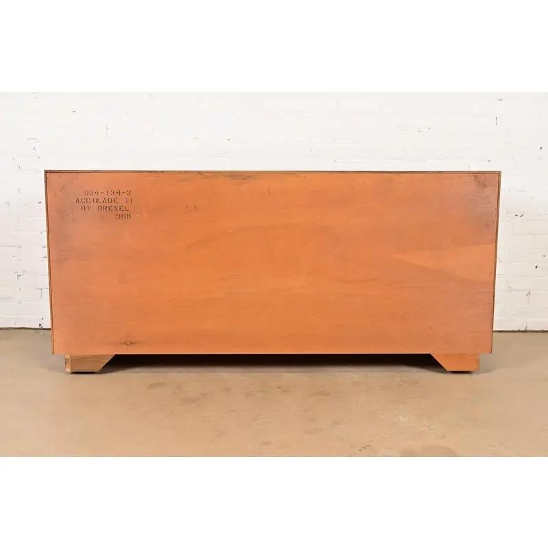 Drexel Heritage Hollywood Regency Walnut Sideboard Credenza, Circa 1970s For Sale 9