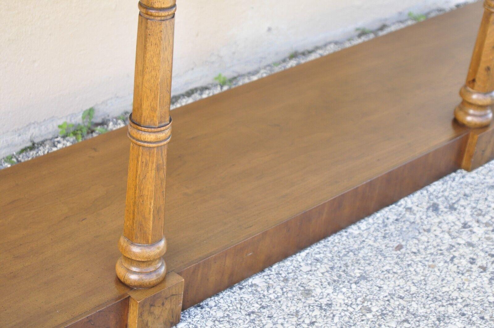 Drexel Heritage Italian Provincial Style Walnut Console Sofa Hall Table 3
