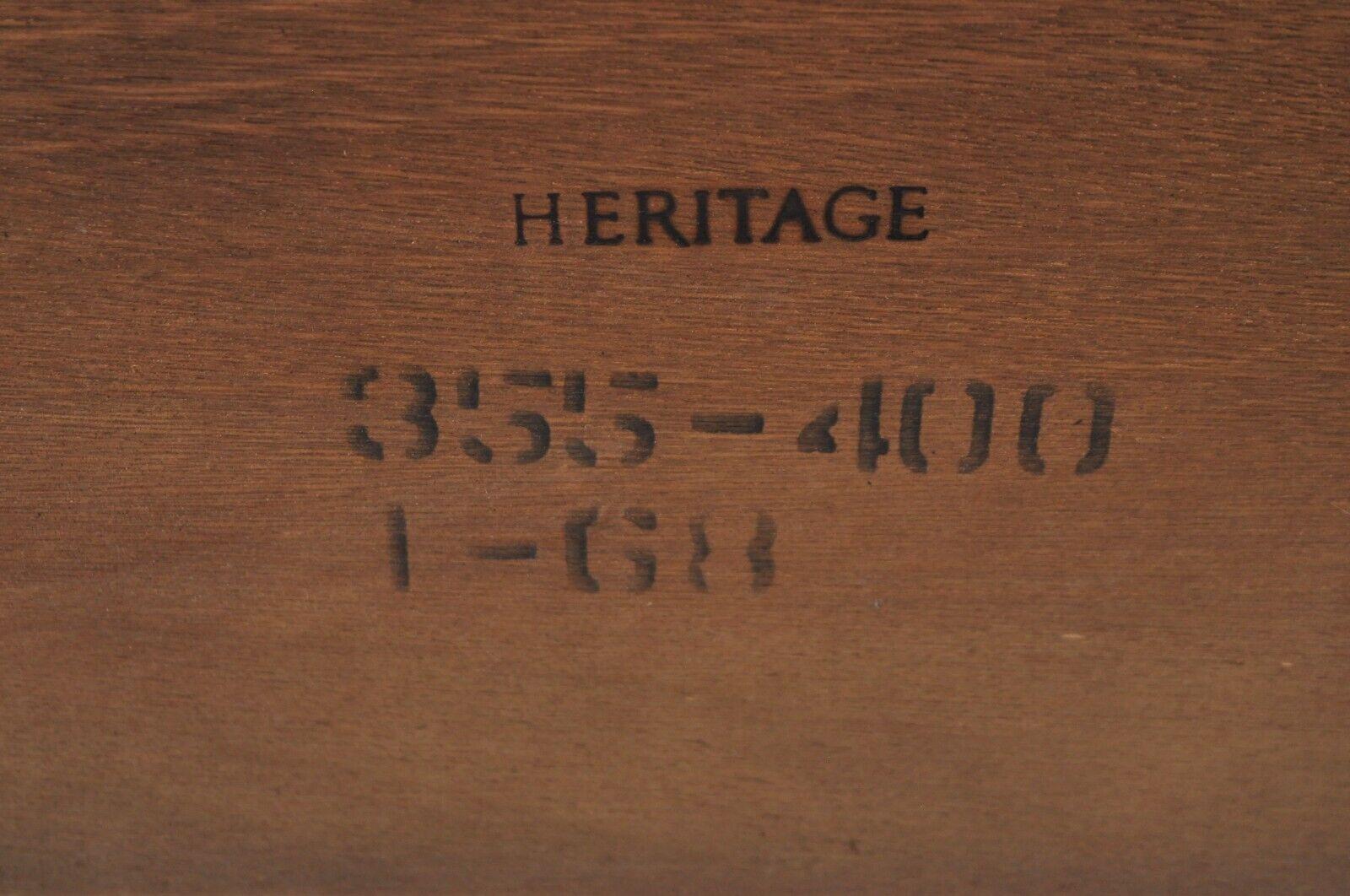 Drexel Heritage Italian Provincial Style Walnut Console Sofa Hall Table 4