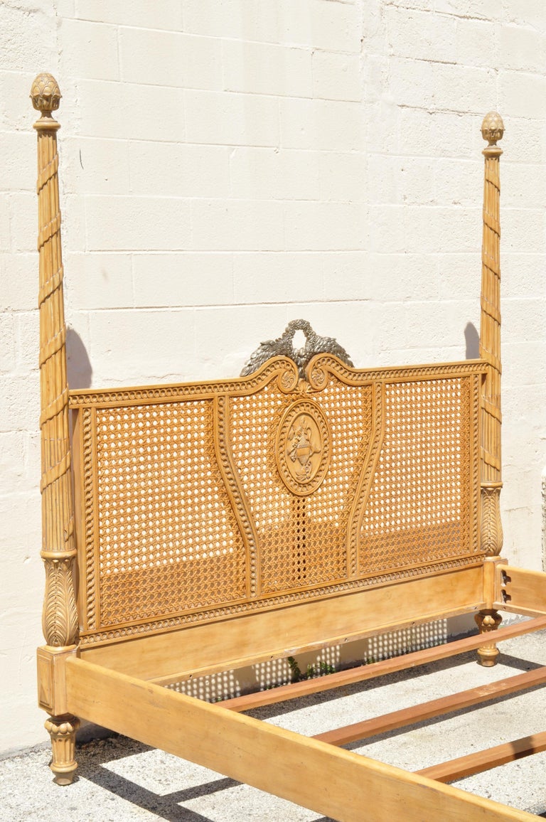 Drexel Heritage Legacy Collection 4 Post King Size Cane Poster Bed