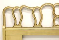 DREXEL HERITAGE Light Gold Painted Wood French Provincial King Size Headboard