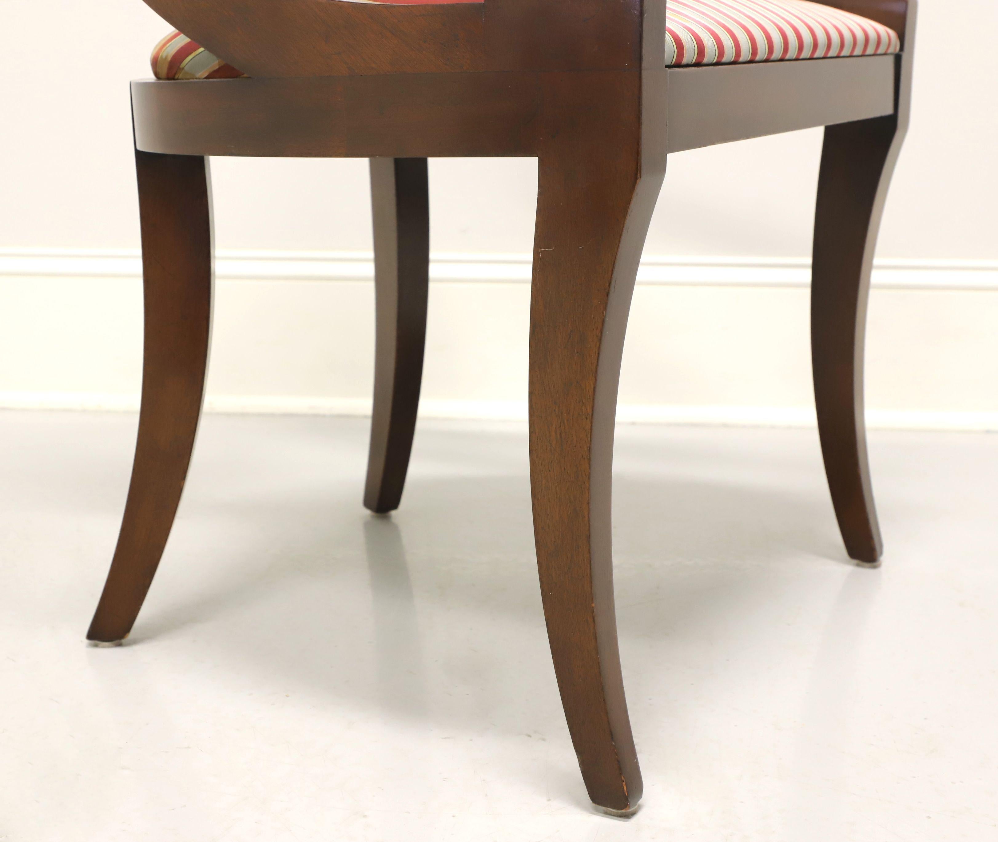 DREXEL HERITAGE Mahogany Empire Style Dining Armchairs - Pair 1