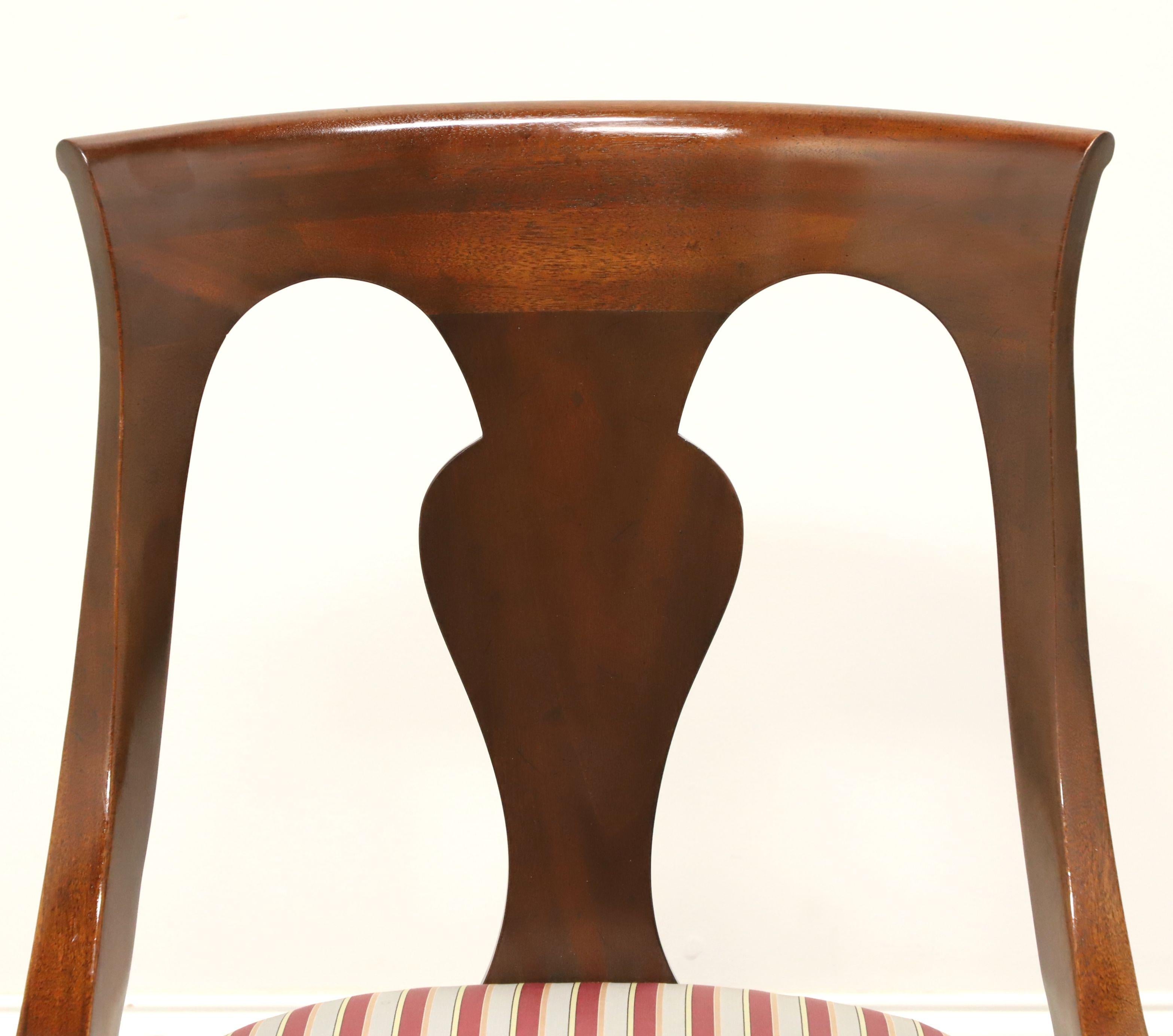 20th Century DREXEL HERITAGE Mahogany Empire Style Dining Side Chairs - Pair A