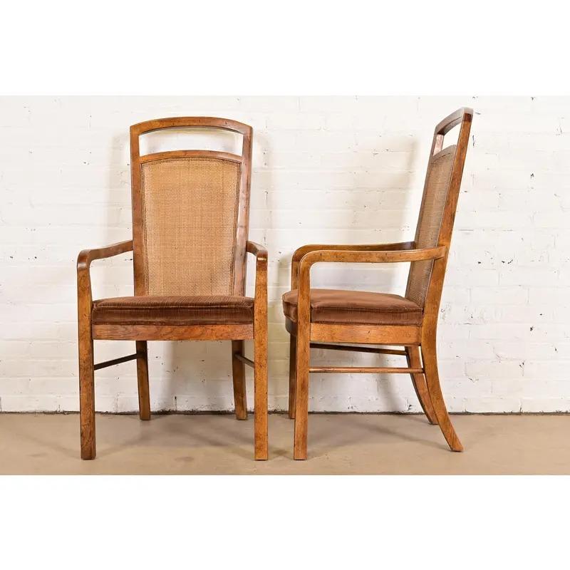 Drexel Heritage, poltrone o sedie da pranzo moderne di metà secolo, coppia in vendita 4