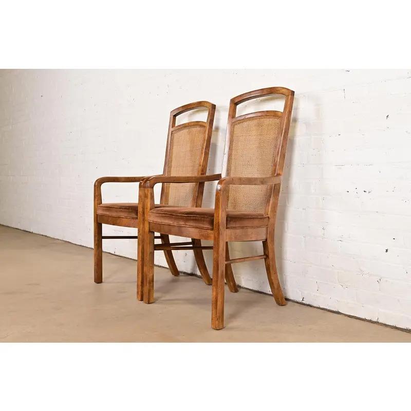 Americano Drexel Heritage, poltrone o sedie da pranzo moderne di metà secolo, coppia in vendita