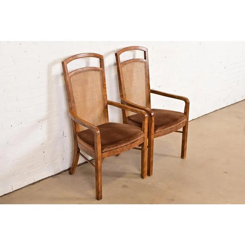 Drexel Heritage, poltrone o sedie da pranzo moderne di metà secolo, coppia In condizioni buone in vendita a South Bend, IN