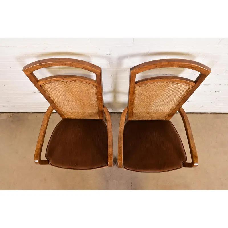 Fine XX secolo Drexel Heritage, poltrone o sedie da pranzo moderne di metà secolo, coppia in vendita