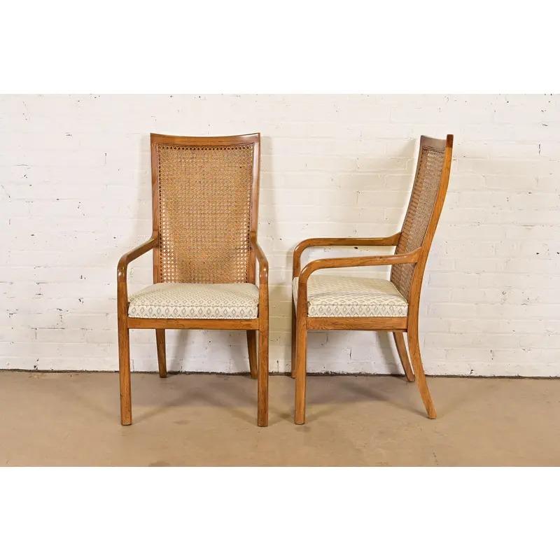 Drexel Heritage Mid-Century Modern Hohe Rückenlehne Esszimmerstühle, Satz von acht im Angebot 3