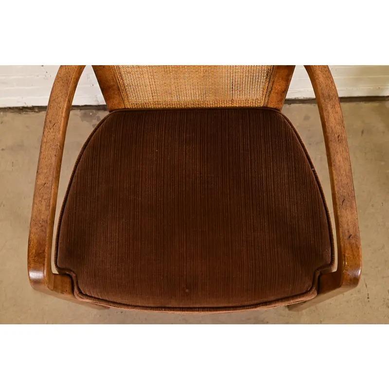 Drexel Heritage Mid-Century Modern Hohe Rückenlehne Esszimmerstühle, Satz von vier im Angebot 3